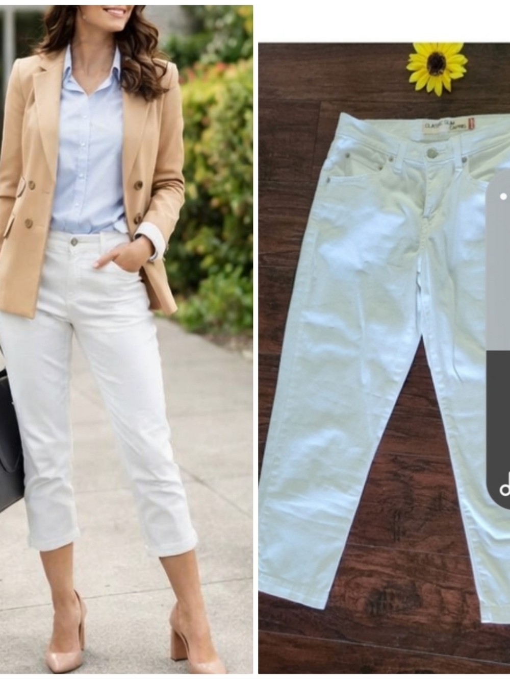 LEVIS CLASSIC SLIM CARPIS WHITE JEANS ♠️🌀